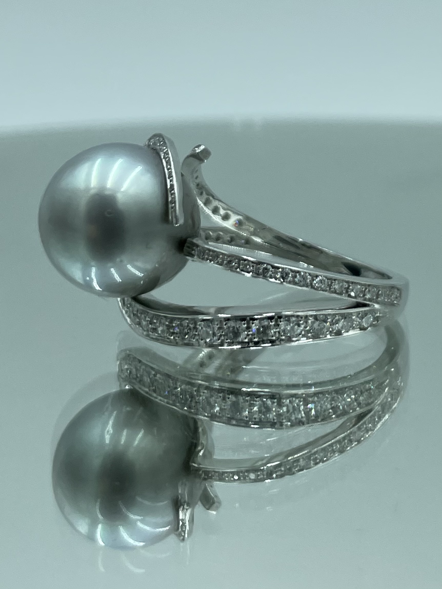 Anello Twister perla - immagine 4