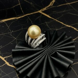 Anello perla gold