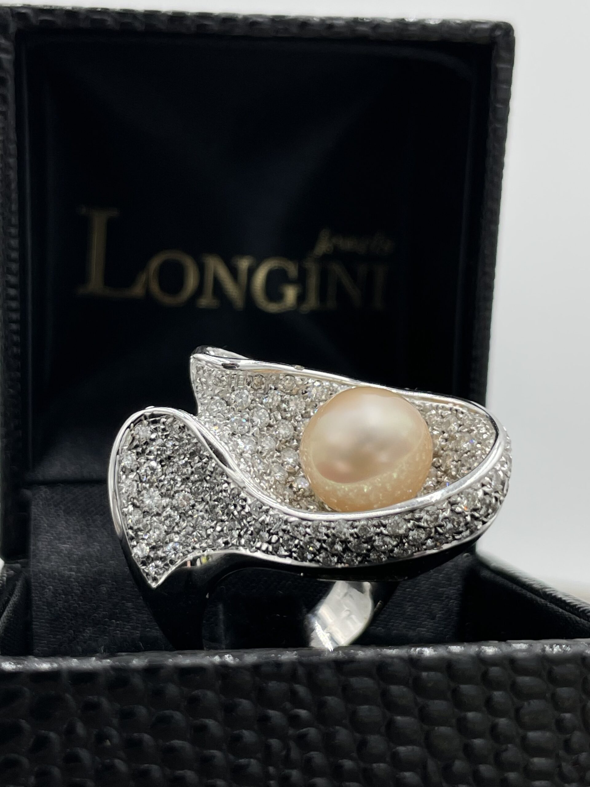 Anello wave perla - immagine 6