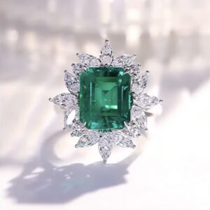 Anello Smeraldo Cestino