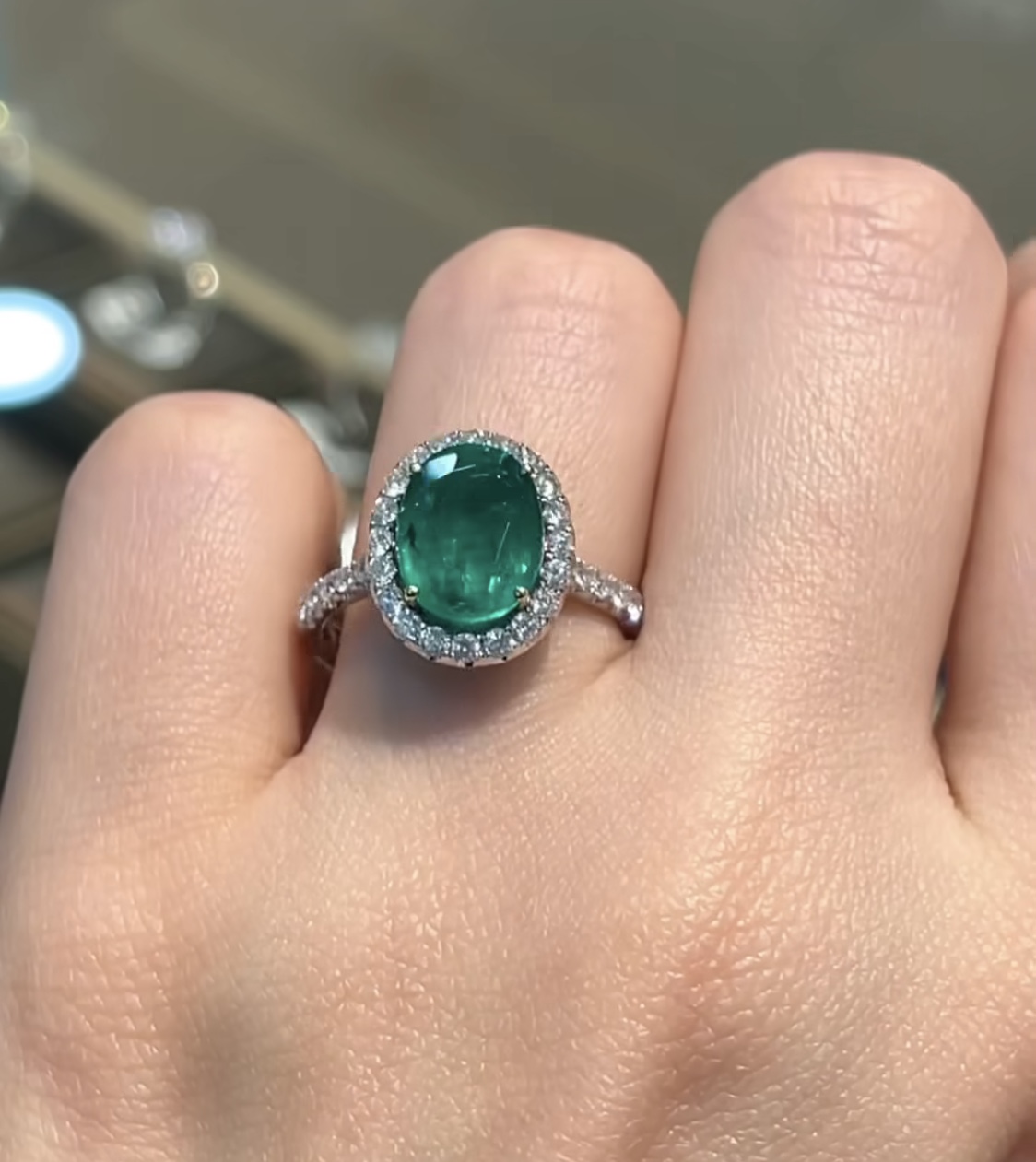 Anello Smeraldo sgriffato - immagine 6