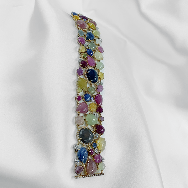 Bracciale zaffiri multicolor - immagine 3