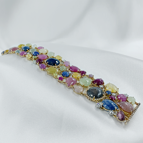 Bracciale zaffiri multicolor - immagine 4