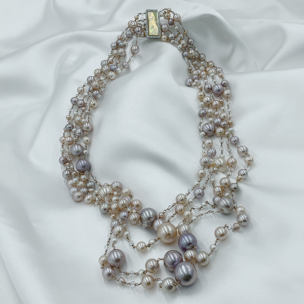 Collana perle multicolor - immagine 3