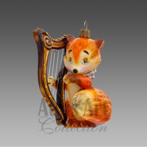 Fox playing the harp
