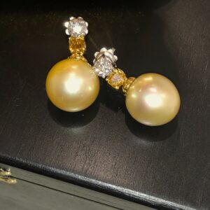 Orecchini perla gold
